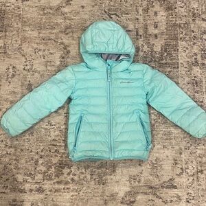 Eddie Bauer Aqua Reversible Hooded Puffer Jacket-XXS Size 4